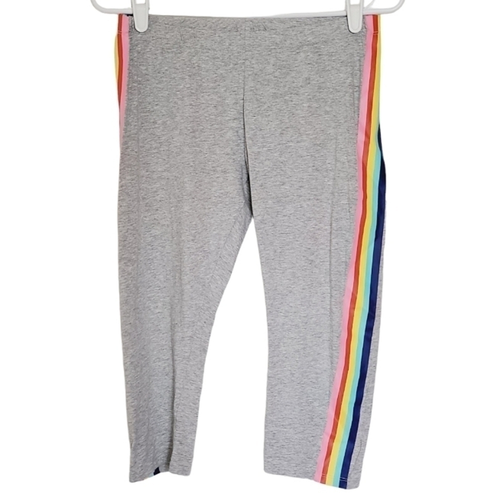 K1066 * Arizona Jeans Co Rainbow Striped Leggings Gray Size L (14.5-16.5)